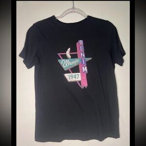 Vintage Wrangler Black Graphic Tee